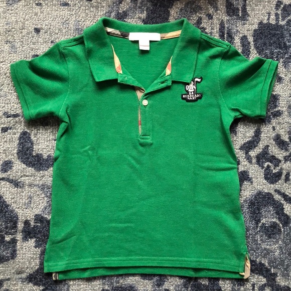 burberry polo shirt kids green